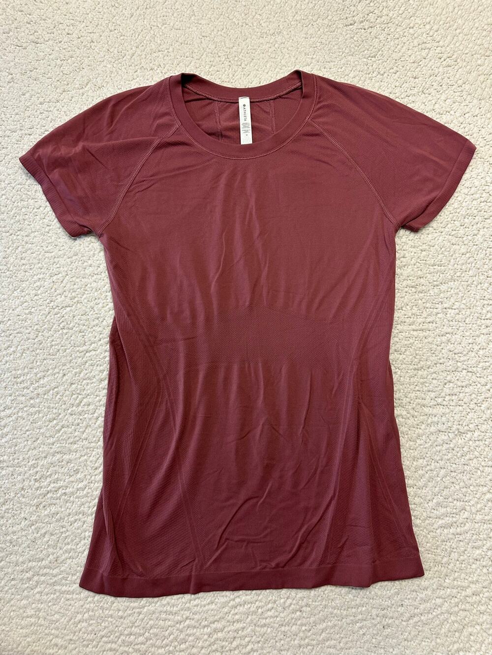 Athleta Womens Momentum Seamless Tee Shirt Medium
